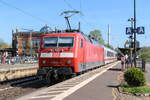 120 134-2 mit dem IC 2378 von Frankfurt(Main)Hbf nach Hamburg-Altona in Uelzen.