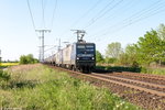 133 (143 352-3) & 106 (143 286-3) RBH Logistics GmbH mit einem Kesselzug in Stendal und fuhren weiter in Richtung Magdeburg.
