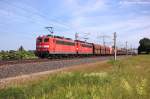 151 023-9 & 151 164-1 DB Schenker Rail Deutschland AG mit dem GM 60226 von Ziltendorf EKO nach Hansaport in Vietznitz. 17.06.2013