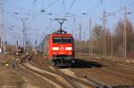 152 067-5 DB Schenker Rail Deutschland AG mit dem KLV  LKW Walter  in Priort und fuhr weiter in Richtung Golm. 26.02.2015