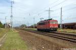 155 101-9 DB Schenker Rail Deutschland AG kam aus Priort nach Satzkorn gefahren, um den Facns Ganzzug zu holen.