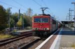 br-6155-dr-250/228537/155-114-2-db-schenker-rail-deutschland 155 114-2 DB Schenker Rail Deutschland AG mit einem gemischtem Gterzug in Brandenburg und fuhr in Richtung Werder(Havel) weiter. 09.10.2012