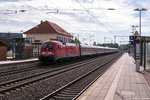 182 001 mit dem IRE 4276  Berlin-Hamburg-Express  von Berlin Ostbahnhof nach Hamburg Hbf in Bienenbüttel. 02.09.2016