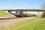 ES 64 U2 - 009  Europa ohne Grenzen  (182 509-0) MRCE Dispolok GmbH für Hector Rail AB mit dem Locomore (LOC 1819) von Berlin-Lichtenberg nach Stuttgart Hbf in Nennhausen am 07.05.2017.