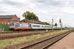 242.517  Fitzgerald  (182 517-3) Hector Rail AB mit dem Flixtrain (FLX 1819) von Berlin Ostbahnhof nach Stuttgart Hbf in Großwudicke. 17.06.2018