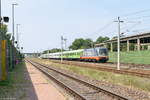 242.531  LaMotta  (182 531-4) Hector Rail AB mit dem Flixtrain (FLX 1818) von Stuttgart Hbf nach Berlin-Lichtenberg in Großwudicke. 21.07.2018