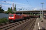 185 049-4 DB Schenker Rail Deutschland AG mit einem Tads Ganzzug in Hamburg-Harburg.