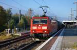185 077-5 DB Schenker Rail Deutschland AG mit einem Kesselzug  Benzin oder Ottokraftstoffe  in Brandenburg und fuhr in Richtung Werder(Havel) weiter.