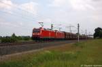 185 153-4 & 185 069-2 DB Schenker Rail Deutschland AG mit dem GM 60226 von Ziltendorf EKO nach Hansaport in Vietznitz.