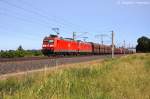 185 147-6 & 185 172-4 DB Schenker Rail Deutschland AG mit dem GM 60226 von Ziltendorf EKO nach Hansaport in Vietznitz.