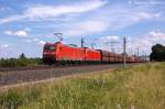 185 166-6 & 185 170-8 DB Schenker Rail Deutschland AG mit dem GM 60226 von Ziltendorf EKO nach Hansaport in Vietznitz.
