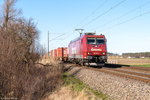185 513-9 Alpha Trains für Emons Bahntransporte GmbH mit einem Containerzug in Demker und fuhr weiter in Richtung Magdeburg.