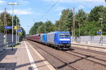 185-CL 009 (185 509-7) & 185 514-7 VPS - Verkehrsbetriebe Peine-Salzgitter GmbH mit einem Falns Ganzzug in Bienenbüttel und fuhren weiter in Richtung Uelzen.