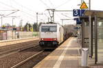 185 637-6 Railpool GmbH für CTL Logistics GmbH mit einem Kesselzug  Benzin oder Ottokraftstoffe  in Bienenbüttel und fuhr weiter in Richtung Lüneburg.
