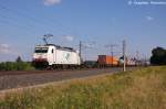 E 186 138 Macquarie European Rail fr ITL - Eisenbahngesellschaft mbH mit einem Containerzug in Vietznitz und fuhr in Richtung Wittenberge weiter.