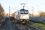186 429-7 Railpool GmbH für METRANS Rail s.r.o. mit einem Containerzug in Demker und fuhr weiter in Richtung Magdeburg. 15.02.2019