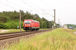 187 106-0 DB Cargo kam solo bei Brandenburg vorbei und fuhr weiter in Richtung Magdeburg.