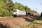 X4 E - 610  22.000 Loks  (193 610-3) & X4 E - 613 (193 613-7) MRCE - Mitsui Rail Capital Europe GmbH für DB Cargo mit einem Falns Ganzzug von Ziltendorf nach Hamburg bei Friesack. 07.05.2016