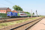 193 826-5 Railpool GmbH für BTE BahnTouristikExpress GmbH mit dem Flixtrain (FLX27806) von Berlin Südkreuz nach Köln Hbf in Großwudicke. 07.06.2019