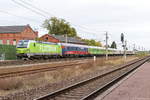193 991-7 Railpool GmbH für BTE BahnTouristikExpress GmbH mit dem Flixtrain (FLX27800) von Berlin Südkreuz nach Köln Hbf in Großwudicke. 26.09.2019