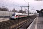 411 028-4  Reutlingen  als ICE 1082 von München Hbf nach Hamburg-Altona, bei der Durchfahrt in Winsen(Luhe). 04.02.2014