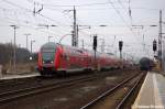 RE1 (RE 18124) von Frankfurt(Oder) nach Magdeburg Hbf in Priort. Geschoben hatte die 112 182. 27.01.2012