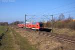 RE1 (RE 18114) von Frankfurt(Oder) nach Magdeburg Hbf in Brandenburg(Havel) und gezogen hatte die 182 007-5. 08.03.2014