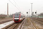 640 121-9 & 640 125-0 HANSeatische Eisenbahn GmbH als RB34 (RB 62240) von Stendal nach Rathenow, bei der Einfahrt in Rathenow. Netten Gruß an den TF! 25.01.2019