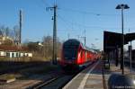 Am Gleis 304 in Uelzen steht die RB29 (RB 27559) von Uelzen nach Stendal.
