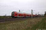 RE2  ODEG  (RE 37371) von Cottbus nach Wismar in Vietznitz und geschoben hatte die 114 017-7. 30.04.2013