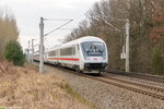 IC 1970 von Heidelberg Hbf nach Stralsund Hbf in Nennhausen und geschoben hatte die 101 003-2. 24.03.2016