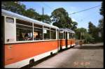REKO-Zug im Linienverkehr auf der damaligen Linie 25 in Berlin-Friedrichshagen, dig.