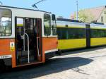 TATRA vor Niederflurbahn, Rosenthal Nord 19.4.2009