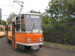 TATRA KT4D (Tw 482) in der Schleife in Mahlsdorf, Themenfahrt 09.