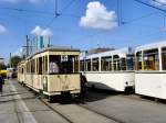 Blick zum T24-Zug und zum REKO-Zug, Bh Lichtenberg am Tag der offenen T�r - 26. 9. 2009