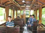 Im Beiwagen 808 w�hrend der Fahrt nach Rahnsdorf, 10.5.2009