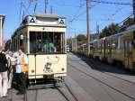 Tw 5984 im depot Wei�ensee neben TATRAs, Themenfahrt Sommer 2007