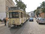 Drei-Wagen-Zug (T24+B24+Bw808) vor Tatra KT4D in Johannisthal, berlin 9.