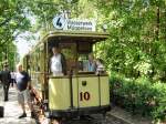 Tw 10 mit H�nger  an der Endstelle Rahnsdorf - 10.5.2009