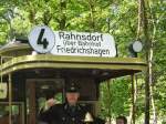 Tw 10, Zielschild Rahnsdorf (Foto: Rahnsdorf 10.5.2009)