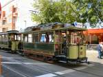 Tw 10 mit Beiwagen in der Endschleife der M13, Berlin Juli 2009