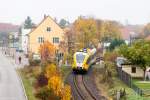 VT 646.044 (646 044-7) ODEG - Ostdeutsche Eisenbahn GmbH als RB51 (RB 68855) von Rathenow nach Brandenburg Hbf in Premnitz.