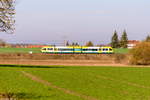 VT 646.041 (646 041-3) ODEG - Ostdeutsche Eisenbahn GmbH als RB34 (RB 63911) von Rathenow nach Stendal, bei der Einfahrt in Großwudicke.