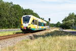 VT 646.044  Hansestadt Stendal  (646 044-7) ODEG - Ostdeutsche Eisenbahn GmbH als RB51 (RB 68849) von Rathenow nach Brandenburg Altstadt in Mögelin. 14.07.2020