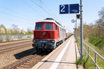 EKO 42 (242 001-6) ArcelorMittal Eisenhüttenstadt Transport GmbH mit einem Kesselzug in Nennhausen und war auf dem nach Premnitz gewesen. 05.05.2016