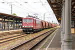 155 103-5 CLR - Cargo Logistik Rail Service GmbH mit einem Kalizug in Stendal und fuhr weiter in Richtung Salzwedel. 27.06.2017 