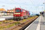 273 008-3 Cargo Logistik Rail-Service GmbH mit einem Kesselzug  Ethanol (Ethylalkohol) oder Ethanol-Lösung  in Stendal. 27.10.2022