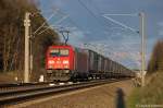DB Schenker Rail Deutschland AG/191494/185-363-9-mit-dem-mega-combi 185 363-9 mit dem Mega Combi bei Nennhausen und fuhr in Richtung Rathenow weiter. 13.04.2012