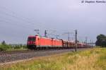 185 220-1 & 185 212-8 DB Schenker Rail Deutschland AG mit dem GM 60226 von Ziltendorf EKO nach Hansaport in Vietznitz. 30.07.2013