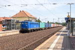 140 621-4 EGP - Eisenbahngesellschaft Potsdam mbH mit einem Containerzug in Bienenbüttel und fuhr weiter in Richtung Lüneburg. 18.07.2017